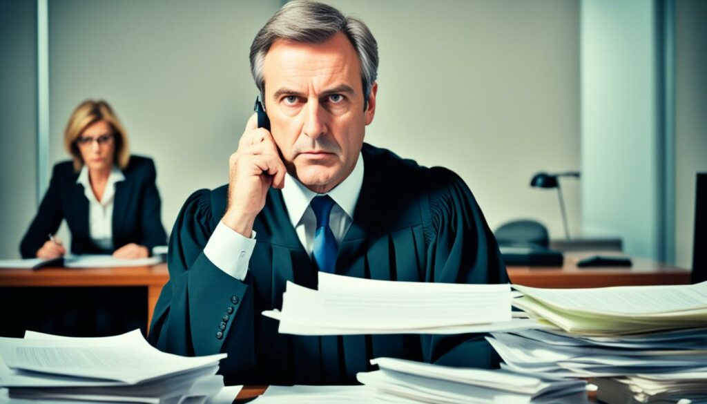 Juriste contentieux et avocat litige